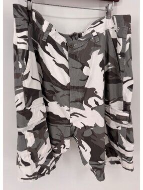 Wrangler Mens Relaxed Fit Cargo Shorts Camouflage 40 Reg 100% Cotton Knee-Length